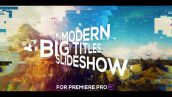 پروژه پریمیر با موزیک اسلایدشو گلیچ Big Titles Glitch Slideshow for Premiere Pro