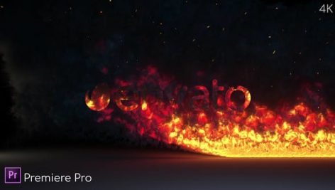 
پروژه پریمیر رزولوشن ۴K با موزیک : لوگو و آرم آتشین Fire Burning Logo Reveal