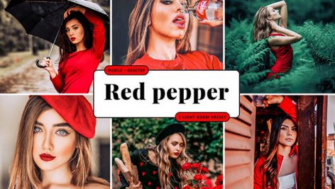 
پریست لایت روم مخصوص موبایل تم فلفل قرمز Red Pepper