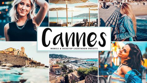 پریست لایت روم و پریست کمرا راو تم فرانسه Cannes Lightroom Presets Pack