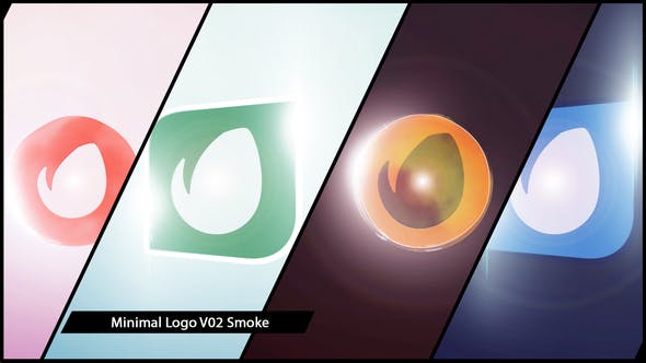 پروژه افترافکت لوگو با موزیک افکت نورانی Minimal Logo V02 Smoke