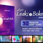 دانلود 30 اکشن فتوشاپ افکت های نوری Premium Light Leaks PS Action