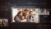 پروژه آماده افترافکت با موزیک اسلایدشو تاریخچه شرکت Company History Slideshow