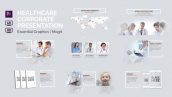 پروژه پریمیر با موزیک رزولوشن 4k موسسات بهداشتی Healthcare Corporate Presentation Essential Graphics Mogrt