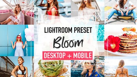 پریست لایت روم دسکتاپ و موبایل تم تعطیلات تابستانی BLOOM Lightroom Presets
