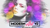 اکشن فتوشاپ ایجاد افکت هنری مدرن Modern Art Photoshop Action v2