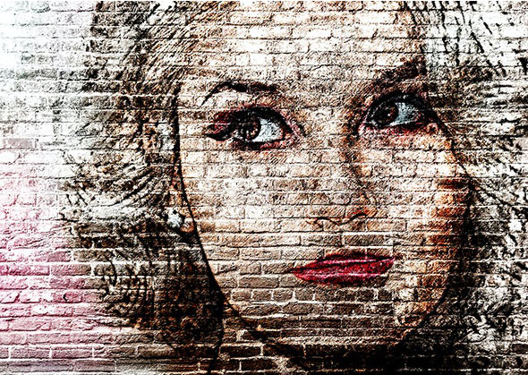 اکشن فتوشاپ تبدیل تصاویر به نقاشی روی دیوار Wall Decor Photoshop Action