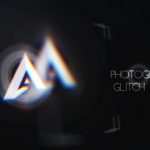 پروژه افترافکت لوگو با موزیک ویژه آتلیه عکاسی Minimal Photographer Glitch Logo