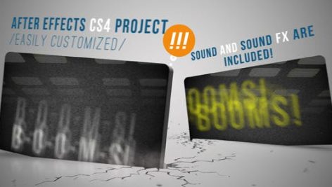 پروژه افتر افکت معرفی شرکت با موزیک Booms After Effects Template