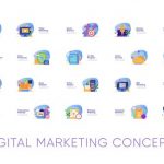 پروژه افترافکت موشن گرافیک دیجیتال مارکتینگ Digital Marketing Concepts