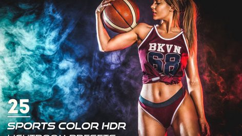 25 پریست آماده رنگی ورزشی لایتروم Sports Color HDR Lightroom Preset