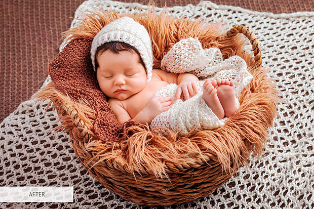 40پریست لایتروم و براش لایت روم آتلیه نوزاد Lightroom Presets Luxe Newborn