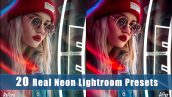 دانلود پریست لایت روم افکت رنگی لامپ نئون Real Neon Lightroom Presets
