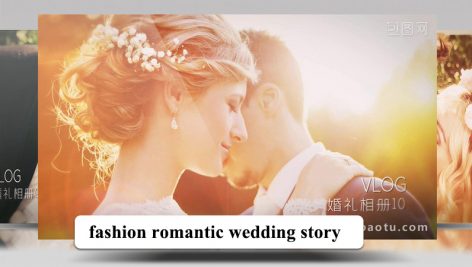 پروژه افترافکت عروسی با موزیک قصه عاشقانه fashion romantic wedding story