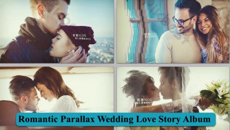 پروژه افترافکت پارالاکس آلبوم داستان عاشقانه عروسی Romantic Parallax Wedding Love Story Album