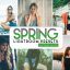100 پریست لایت روم دسکتاپ فصل بهار Spring Lightroom Presets