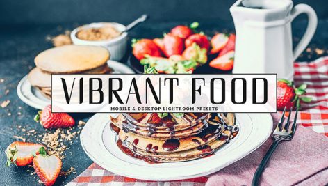 34 پریست لایت روم و پریست کمرا راو مواد غذایی Vibrant Food Lightroom Presets