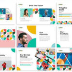 قالب پاورپوینت تم هندسی رنگی Vidialdi Powerpoint Geometric Template