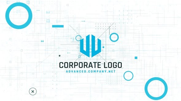 پروژه افترافکت نمایش لوگو شرکت با موزیک Modern Logo Corporate