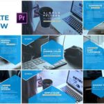 پروژه پریمیر با موزیک معرفی شرکت تم چند ضلعی Simple Polygon Corporate Slideshow Premiere Pro