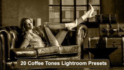 پریست لایتروم عکاسی تم رنگ قهوه Coffee Tones Lightroom Presets Graphic