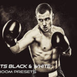 20 پریست لایت روم ورزشی تک رنگ Sports Black And White Presets