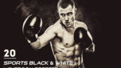20 پریست لایت روم ورزشی تک رنگ Sports Black And White Presets