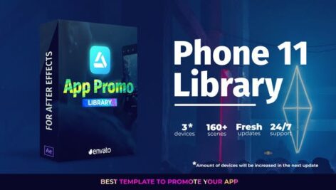 
پروژه افتر افکت تبلیغات موبایل رزولوشن ۴K با موزیک App Promo Phone