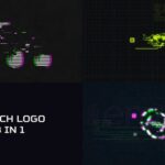3 پروژه لوگو پریمیر با موزیک افکت نویز و قطعی گلیچ Glitch Logo Pack
