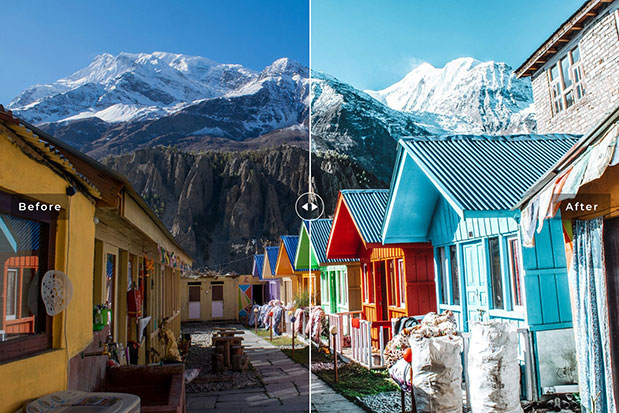 34 پریست لایت روم و Camera Raw و اکشن فتوشاپ نپال Nepal Mobile & Desktop Lightroom Presets