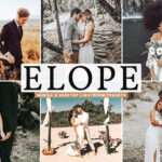 40 پریست لایت روم و Camera Raw و اکشن فتوشاپ تم عاشقانه Elope Mobile & Desktop Lightroom Presets