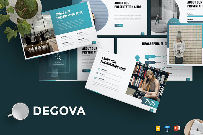 تم آماده پاورپوینت حرفه ای Degova Presentation Template