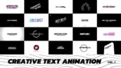 پروژه آماده پریمیر تایتل فیلم Creative Text Animation Premiere Pro