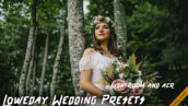 پریست لایت روم عروسی و پریست کمرا راو Loweday Wedding Presets - LR and ACR