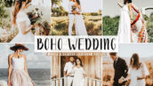40 پریست لایت روم و Camera Raw و اکشن فتوشاپ عروسی Boho Wedding Lightroom Presets