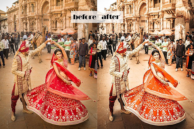 دانلود پریست های عروسی حرفه ای لایت روم تم عروسی هند Indian Wedding Lightroom Presets