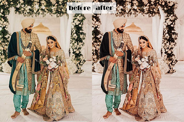 دانلود پریست های عروسی حرفه ای لایت روم تم عروسی هند Indian Wedding Lightroom Presets