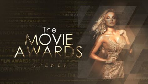 پروژه افتر افکت با موزیک اعلام جوایز فیلم The Movie Awards Opener
