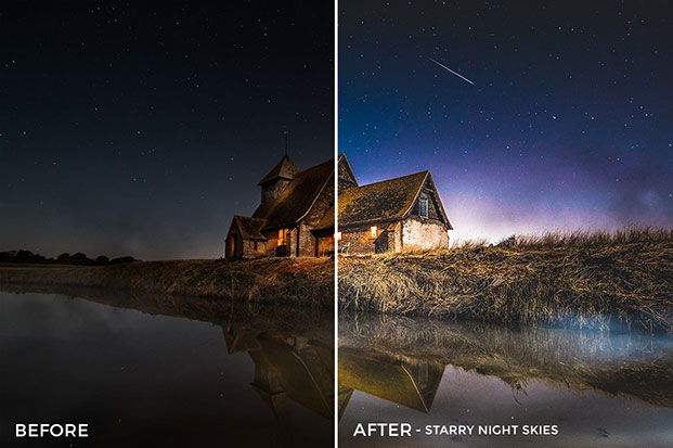 پریست لایت روم و پریست کمرا راو فتوشاپ تم ستاره شناسی Astro Photography Lightroom Presets