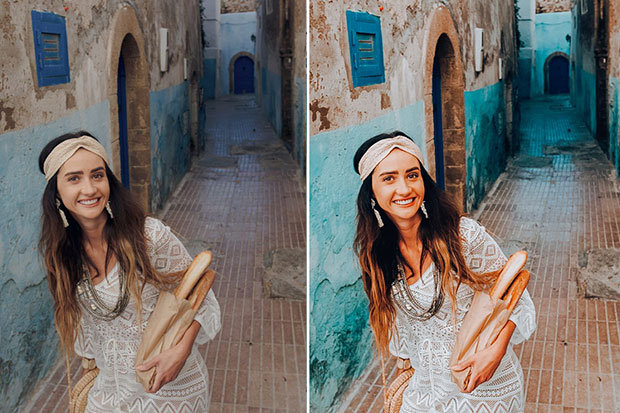 پریست لایت روم و پریست کمرا راو فتوشاپ تم مراکش Morocco Lightroom Presets