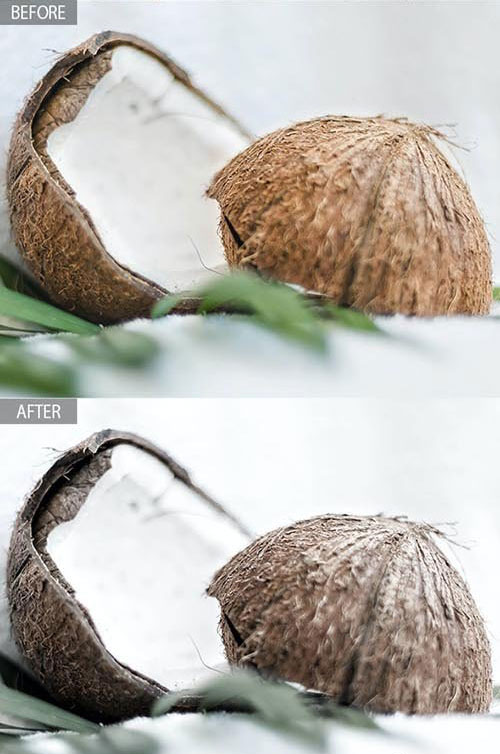 پریست لایت روم و پریست کمرا راو فتوشاپ تم نارگیل Coconut Lightroom Presets