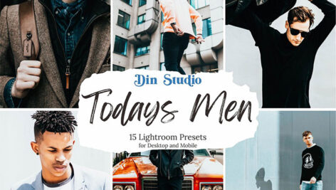 30 پریست لایت روم حرفه ای تم مد مردانه Todays Men Lightroom Presets