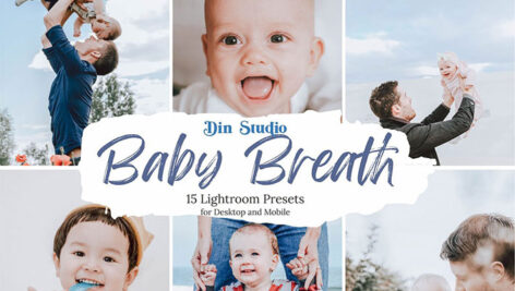 دانلود 30 پریست لایت روم حرفه ای کودک Baby Breath Lightroom Presets