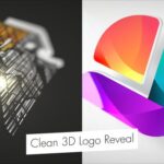 پروژه آماده افتر افکت با موزیک لوگو 3 بعدی Clean 3D Logo Reveal
