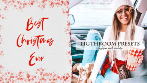 پریست لایت روم دسکتاپ و موبایل تم بهترین کریسمس Best Christmas Ever Lightroom Presets Graphic