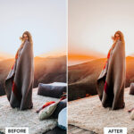 30 پریست حرفه ای لایت روم تم طلایی GOLDEN HOUR Lightroom Preset