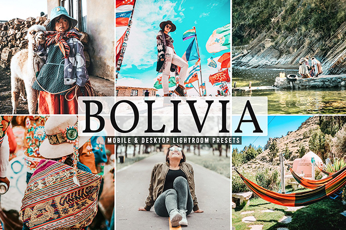 40 پریست لایت روم و کمرا راو و اکشن فتوشاپ تم کشور بولیوی Bolivia Lightroom Presets
