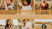 10 پریست لایت روم حرفه ای رنگی تم آفتابی Sunshine Lightroom Presets