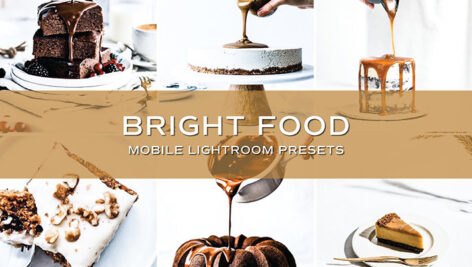 10 پریست لایت روم مواد غذایی تم روشن Bright Food Lightroom Presets