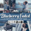 20 پریست لایت روم حرفه ای تم آبی بلوبری Blueberry faded Presets